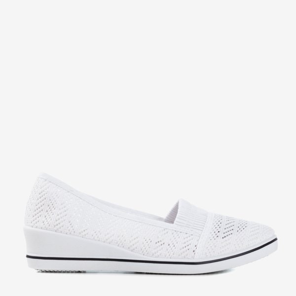 OUTLET Fehér cipők alacsony éken Faset - Cipők