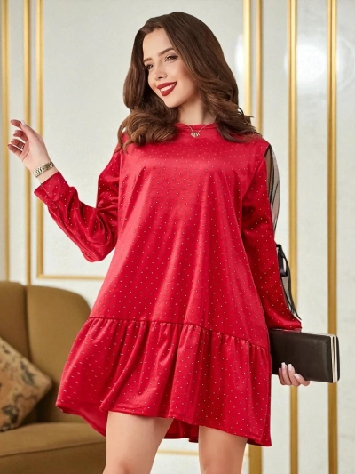 Royalfashion Női Velvet Ruha