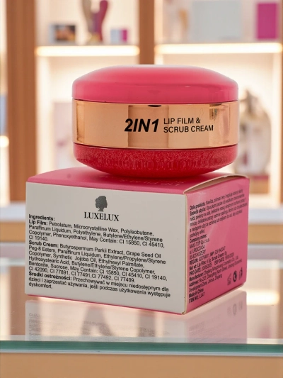 Luxelux 2 az 1-ben ajakbalzsam és peeling