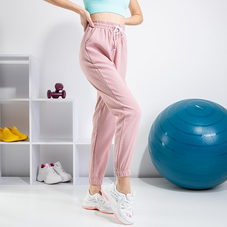 PLUS SIZE rózsaszín női sportnadrág - Ruházat