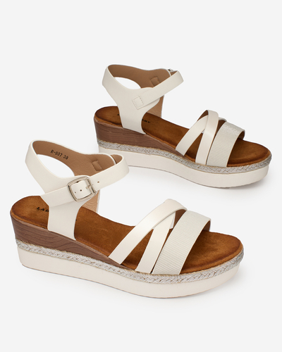 Royalfashion Classic White Női Lady BlackWhite szandál