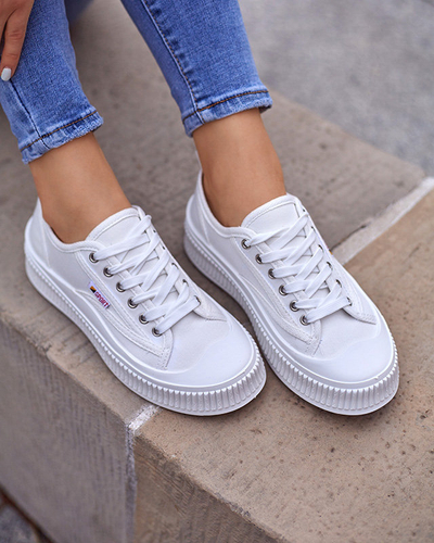 OUTLET Fehér női tornacipő Scola-Shoes