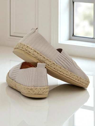 Aurelia Espadrilles Royalfashion Bézs – Lapos bebújós női cipő