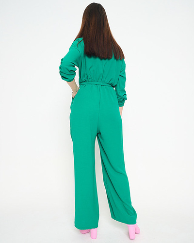 Női zöld hosszú jumpsuit - Ruházat