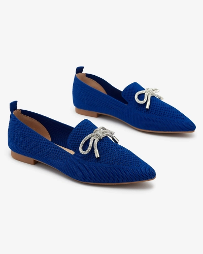 Cobalt női szövet balerinák Faqsa- Lábbeli
