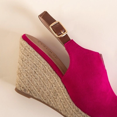 OUTLET Fuchsia női ékszandál Clowse - Cipő