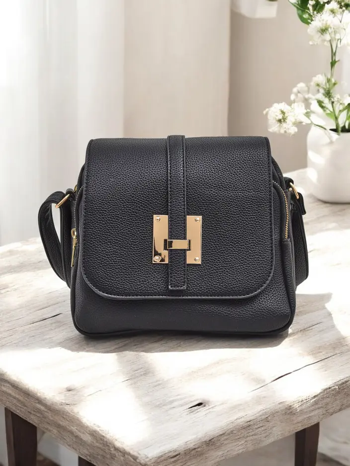 Royalfashion Sokoldalú négyzet alakú táska öko-bőrből