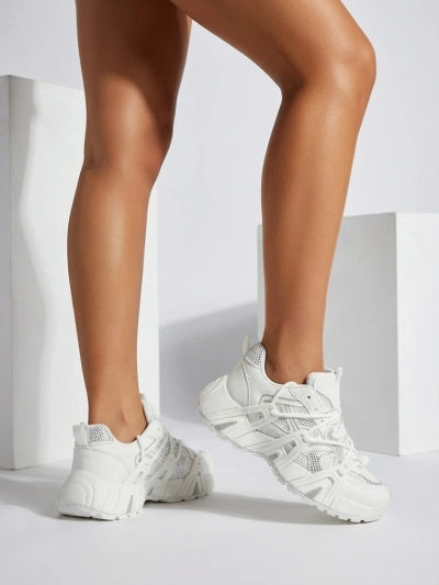 Aurora Fehér Bőr Sportos Női Tornacipő Tavaszra