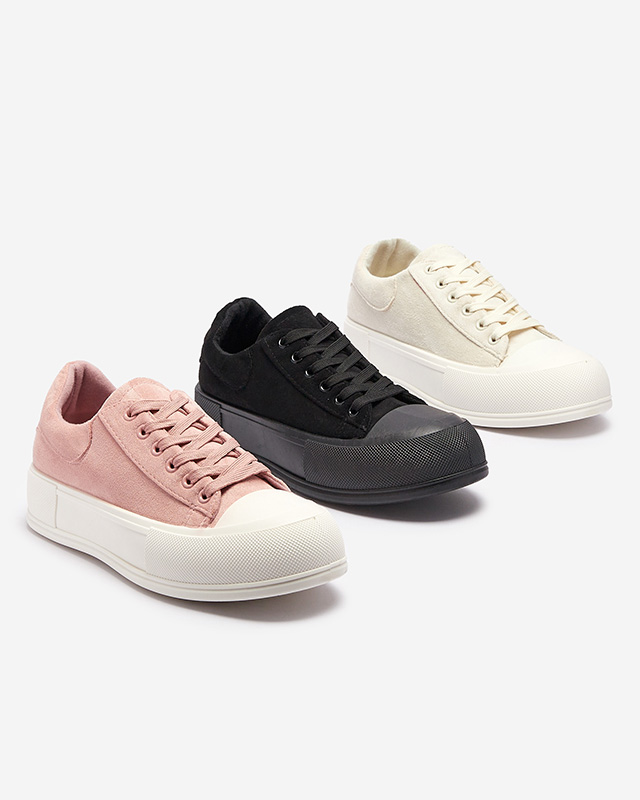 Bézs női öko-szarvasbőr tornacipő Zeobic- Footwear