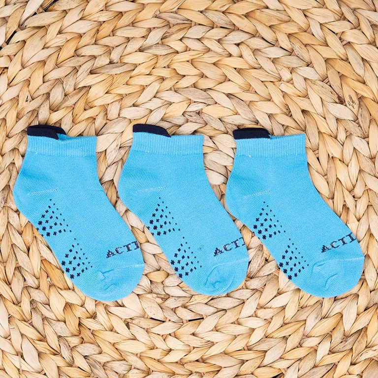 3 / csomag kék gyermek zokni - Zokni