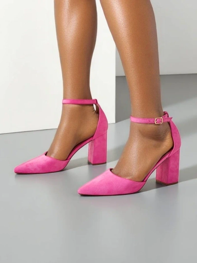 Royalfashion Női eco-suede magassarkú Caldeno