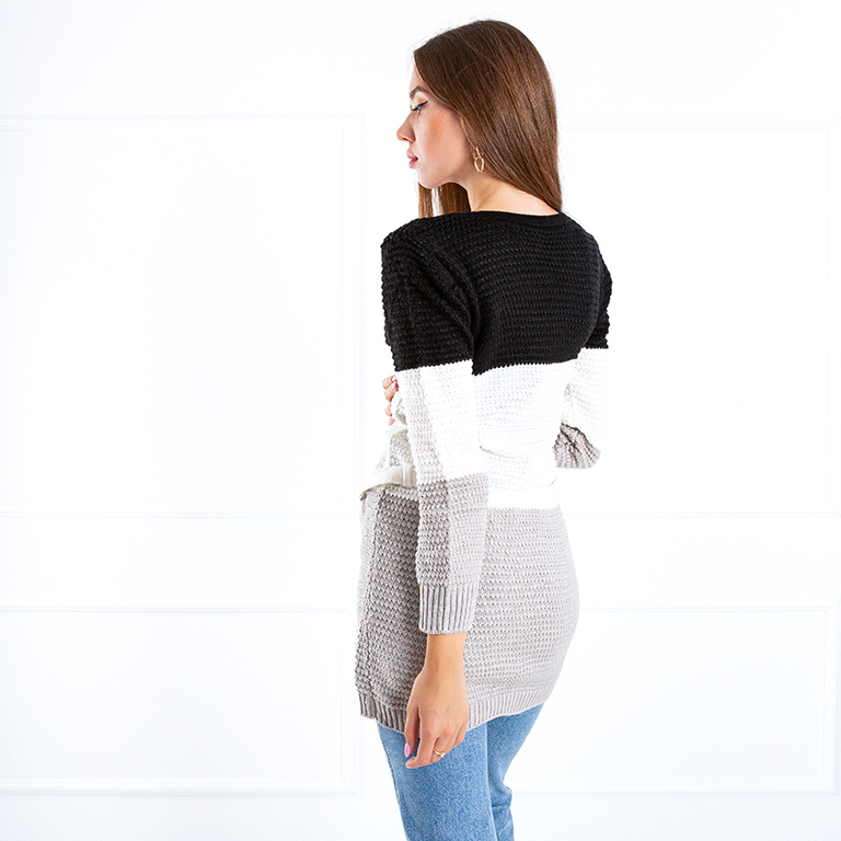 Női kardigán színes zsebbel - Ruházat