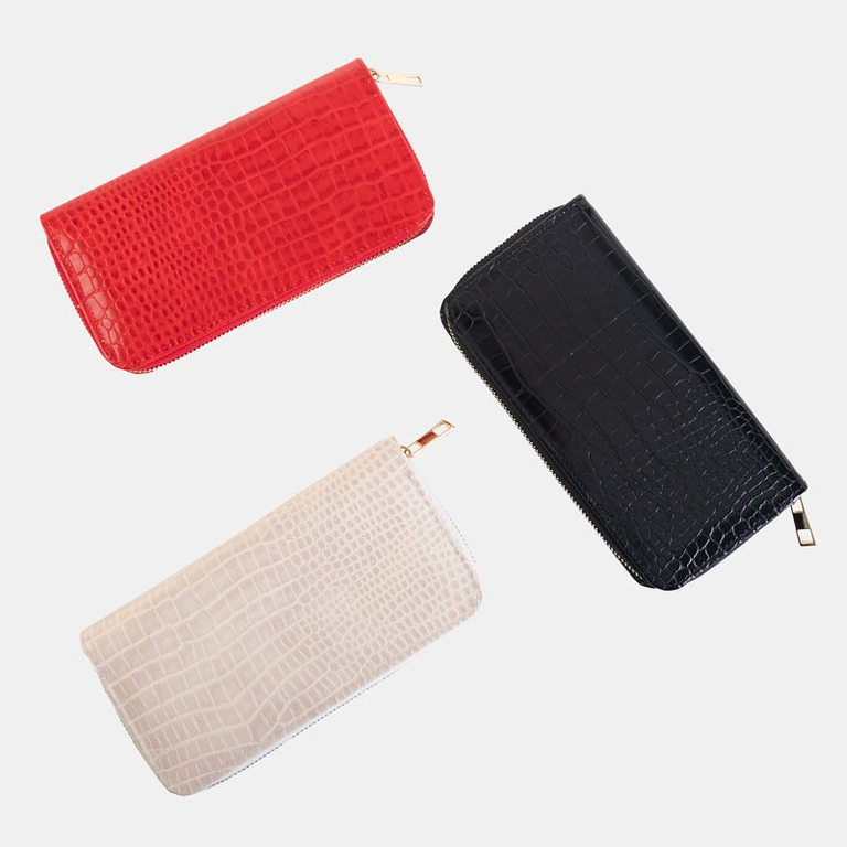 Női bézs színű dombornyomásos pénztárca - Kiegészítők