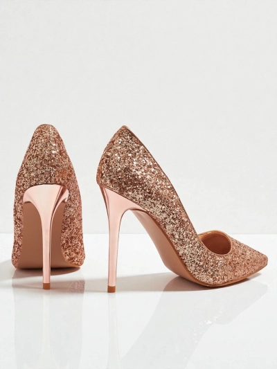 Zavrimea női öko bőr csillámos cipő