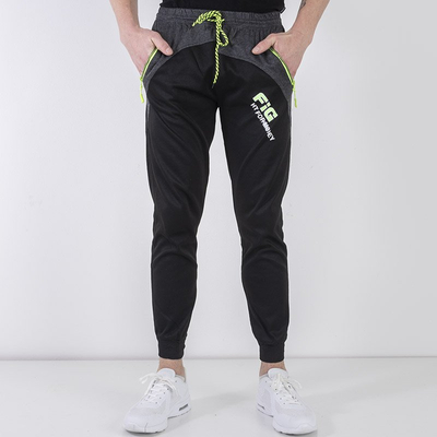 Férfi fekete pulóver - ruházat