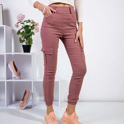 Női rózsaszín rakománynadrág - Ruházat