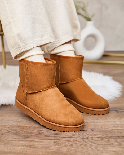 Royalfashion Boots a'la női hócsizma camel színben Regodo
