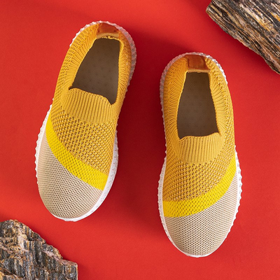 Sárga csúszás a gyermek sportcipőkön Edelvisi - Lábbeli