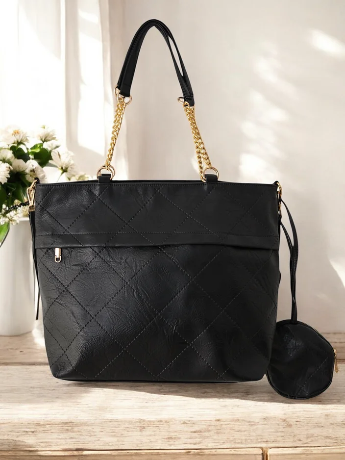 Royalfashion női öko-bőr kézitáska pénztárral