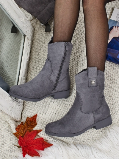 Kelmoria női öko-velúr bokacsizma