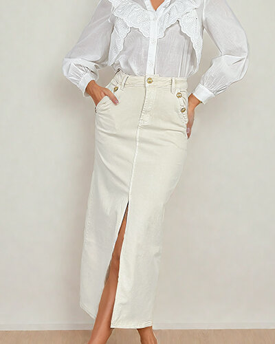 Royalfashion Denim női szoknya