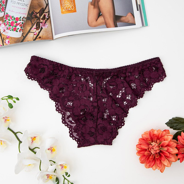 Női lila csipke melltartó - Fehérnemű