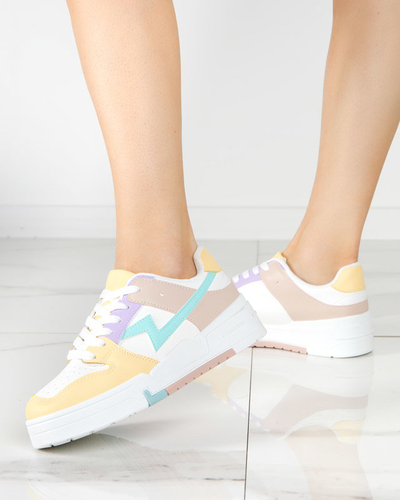 Sárga-rózsaszín női sportcipő Tremsi tornacipő - Lábbeli