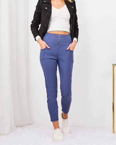 Royalfashion Kék női teggings nadrág