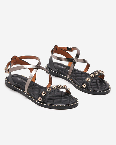 OUTLET Fekete női szandál jets Hanim- Footwear