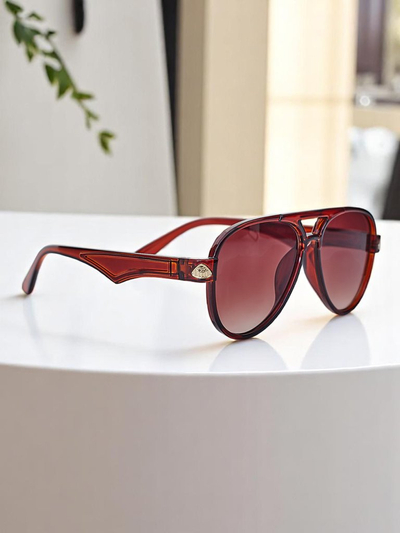 Royalfashion Napszemüveg díszített szárral Shadow Aviator