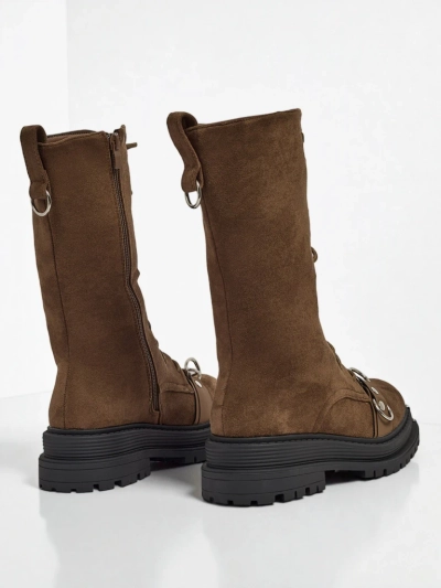 Royalfashion Fűzős női bokacsizma Werces