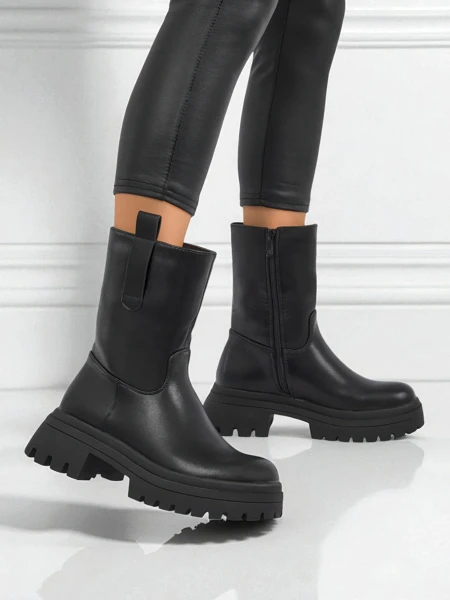 Magas szárú női öko bőr Scarlet Mist bokacsizma