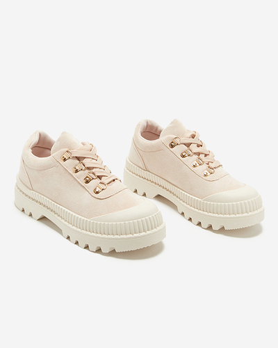 OUTLET Bézs színű női sportcipő, mint az Ohos tornacipő - Lábbeli