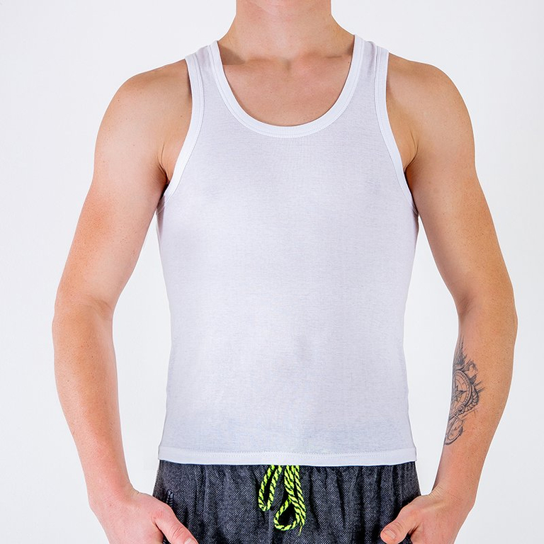 Férfi fehér póló - Ruházat