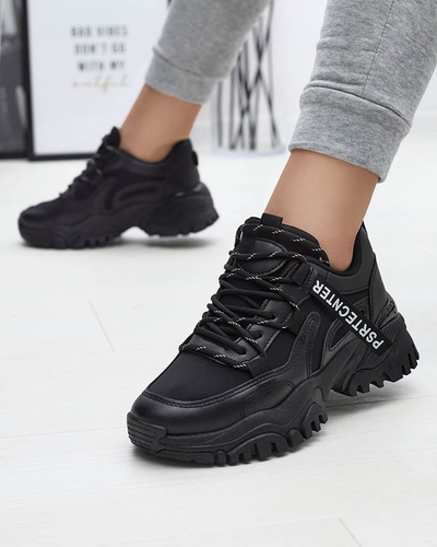 Fekete női tornacipő sportcipő Evilpo- Footwear