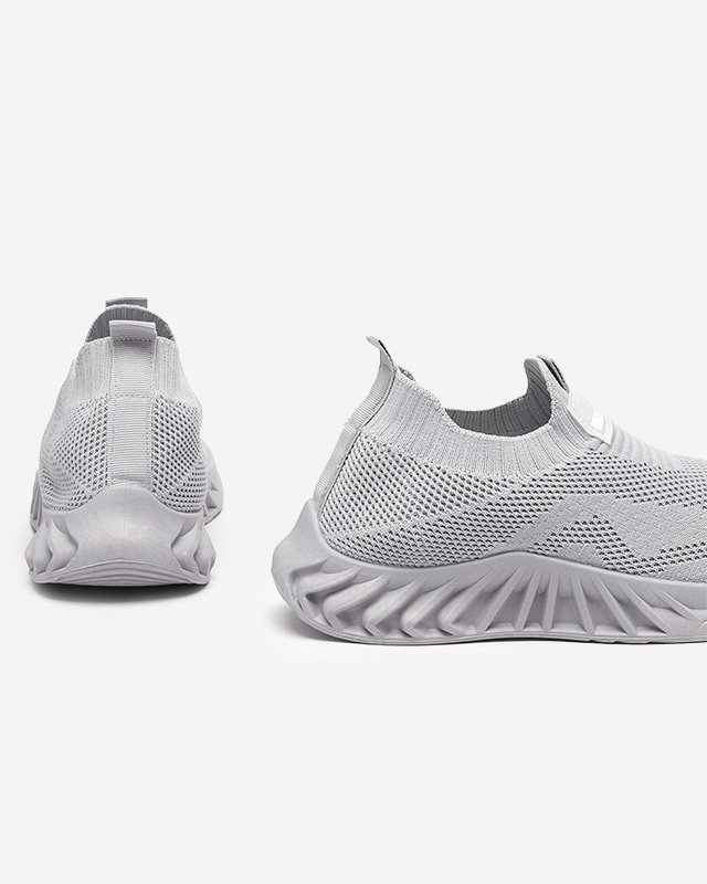 OUTLET Világosszürke szövet női sportcipő Rozane- Lábbeli