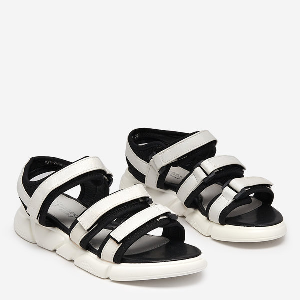 Fehér Mumin-Shoes tépőzáras lányszandál