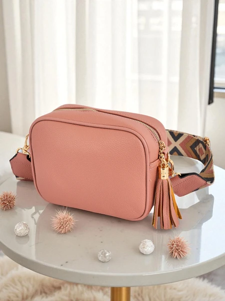 Royalfashion Kis női öko bőr kézitáska színes pánttal Kovi Lace