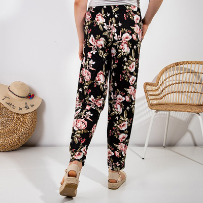 Mintás női szövetnadrág PLUSZ MÉRET - ruházat