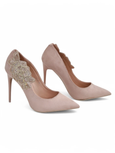 Royalfashion Női tűsarkú cipő virágokkal Sollabe