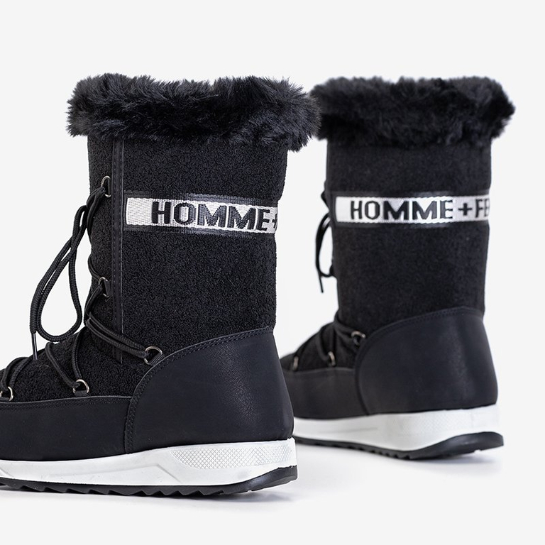 Columbita fekete női szigetelt hócsizma - lábbeli