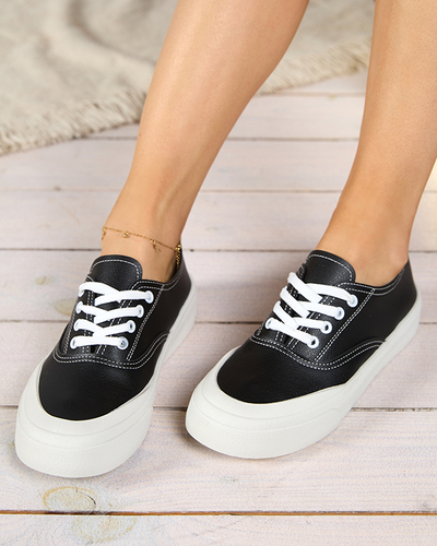 OUTLET Fekete női tornacipő Lorino - Lábbeli