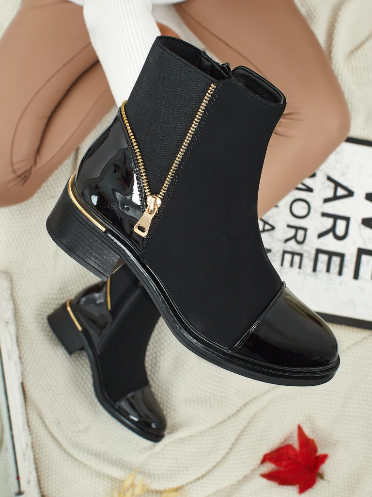 Selyrix női eco bőr bokacsizma