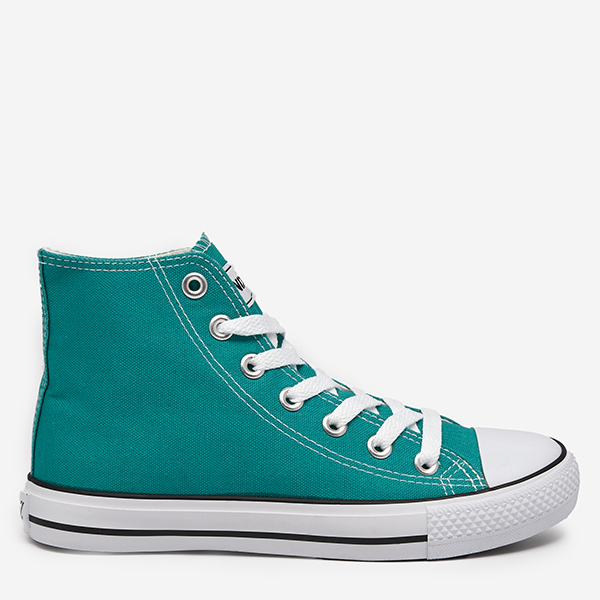 OUTLET Magas női türkiz Garet tornacipő - Lábbeli