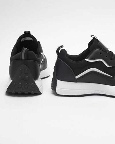 OUTLET Fekete női sportcipő Qsially- Lábbeli