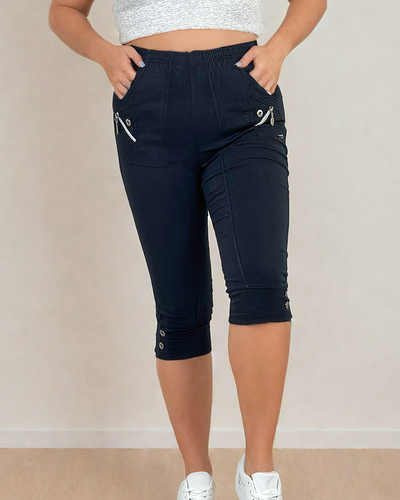 Royalfashion Női szövetnadrág 7/8 PLUS SIZE
