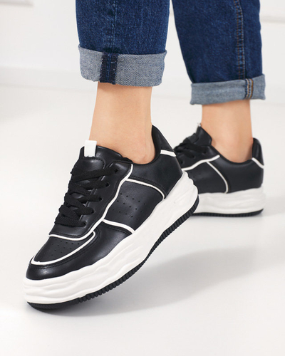 OUTLET Fekete női sportcipő Dekavi betéttel - Lábbeli