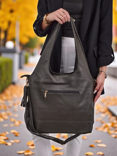 Nagy méretű női műbőr shopper táska Crystal Haven