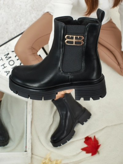 Fravine női eco bőr bokacsizma