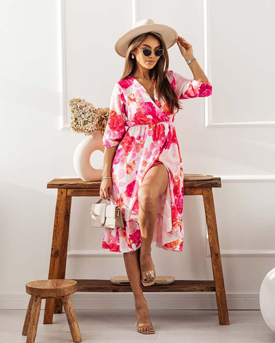 Royalfashion Női midi ruha eredeti mintával